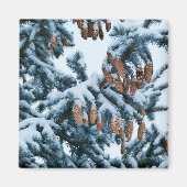 Sneeuw in de Pines Magnet (Voorkant)