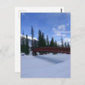 Sneeuw in de Simpson Trailhead Kootenay Briefkaart (Voorkant / Achterkant)