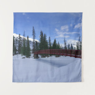 Sneeuw in de Simpson Trailhead Kootenay Wandkleed