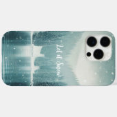 Sneeuw in de winter, bergmeer Case-Mate iPhone case (Achterkant (horizontaal))