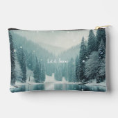 Sneeuw in de winter, bergmeer etui (Achterkant)