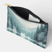 Sneeuw in de winter, bergmeer etui (Open)