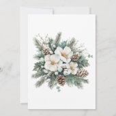 Sneeuw in de winter Bridal Shower Kaart (Achterkant)