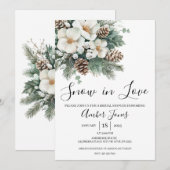 Sneeuw in de winter Bridal Shower Kaart (Voorkant / Achterkant)