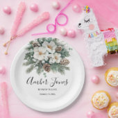 Sneeuw in de winter Bridal Shower Papieren Bordje (Feest)