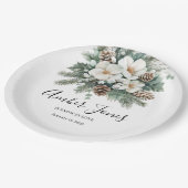 Sneeuw in de winter Bridal Shower Papieren Bordje (Gekanteld)