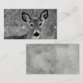 Sneeuw in de winter weer visitekaartje (Voorkant / Achterkant)