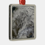 Sneeuw in Europa Metalen Ornament (Rechts)