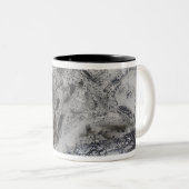 Sneeuw in Europa Tweekleurige Koffiemok (Voorkant rechts)
