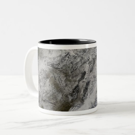 Sneeuw in Europa Tweekleurige Koffiemok (Voorkant links)