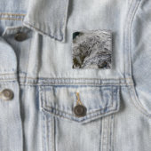 Sneeuw in Europa Vierkante Button 5,1 Cm (In situ)