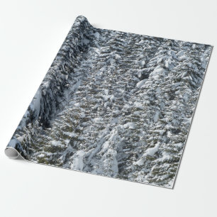 Sneeuw in het bos cadeaupapier