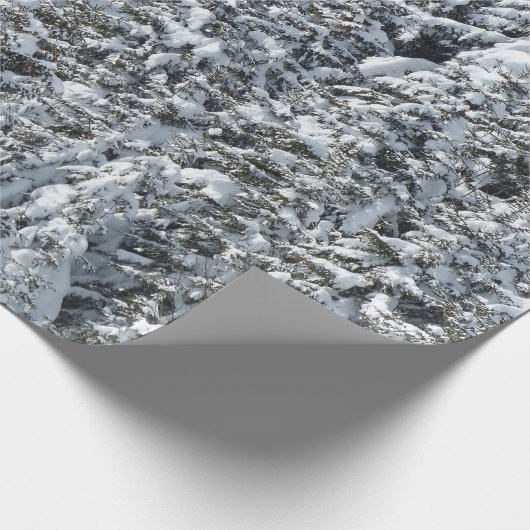 Sneeuw in het bos cadeaupapier (Hoek)