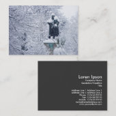 Sneeuw in het park visitekaartje (Voorkant / Achterkant)