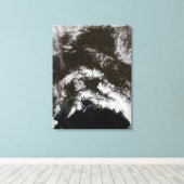 Sneeuw in het zuidelijk deel van Alaska Canvas Afdruk (Insitu (Houten vloer))