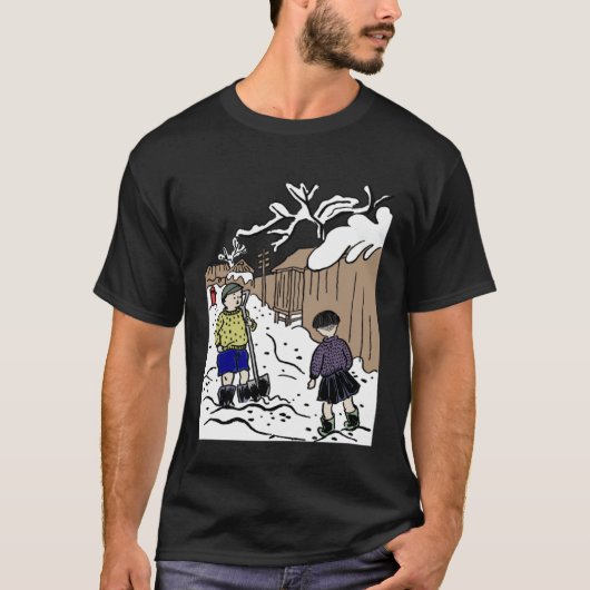 Sneeuw in Japan T-shirt (Voorkant)