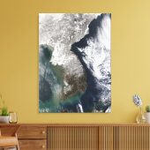 Sneeuw in Korea Canvas Afdruk (Insitu (Woonkamer))