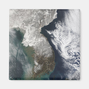 Sneeuw in Korea Magneet