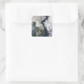 Sneeuw in Korea Vierkante Sticker (Tas)