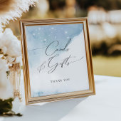 Sneeuw in Liefde Blauw Vrijgezellenfeest Kaarten & Poster