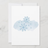 Sneeuw in liefde bordeaux winter bos sneeuwvlok kaart (Achterkant)