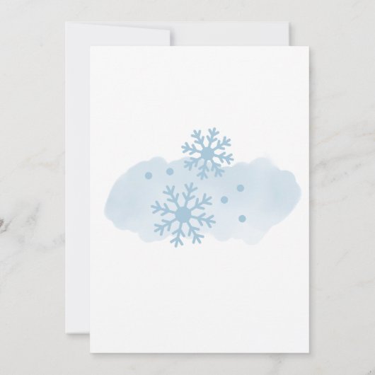 Sneeuw in liefde bordeaux winter bos sneeuwvlok kaart (Achterkant)