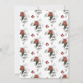 Sneeuw in liefde Evergreen Vrijgezellenfeest Kaart (Achterkant)