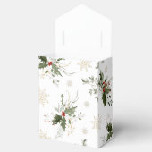 Sneeuw in liefde Gouden sneeuwvlokken Bruidsdouche Bedankdoosjes (Geopend)