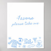 Sneeuw in liefde grillige gunsten poster (Voorkant)