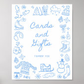 Sneeuw in liefde grillige Kaarten en geschenken Poster (Voorkant)