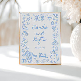 Sneeuw in liefde grillige Kaarten en geschenken Poster