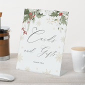 Sneeuw in Liefde Kaarten & Geschenken Vrijgezellen Reclamebord Met Voetstuk (Insitu)