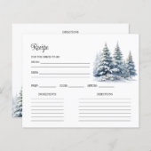 Sneeuw in liefde. Pine forest Vrijgezellenfeest re (Voorkant / Achterkant)