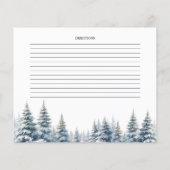 Sneeuw in liefde. Pine forest Vrijgezellenfeest re (Achterkant)