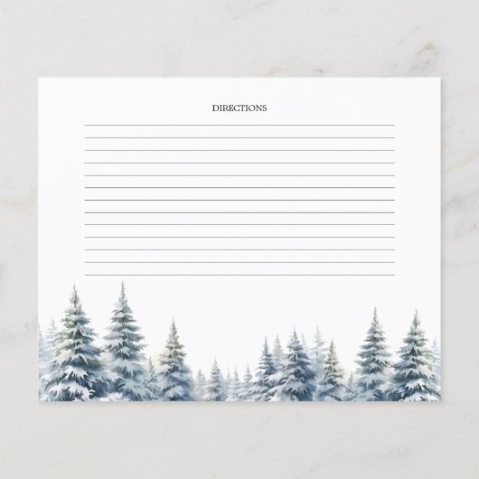 Sneeuw in liefde. Pine forest Vrijgezellenfeest re (Achterkant)