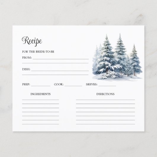 Sneeuw in liefde. Pine forest Vrijgezellenfeest re (Voorkant)