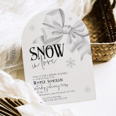 Sneeuw in liefde Schattigee boog Vrijgezellenfeest Kaart