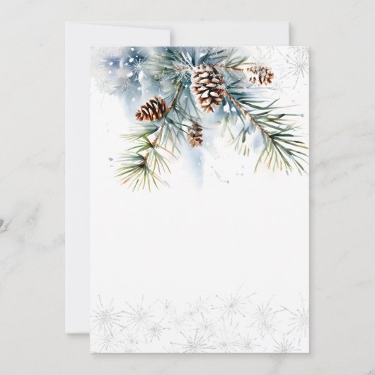 Sneeuw in liefde sneeuwvlokken winter baby shower kaart (Achterkant)