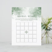 Sneeuw in Liefde Vrijgezellenfeest Bingo Game (Staand voorkant)