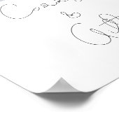 Sneeuw in liefde Vrijgezellenfeest Kaarten en gesc Poster (Hoek)