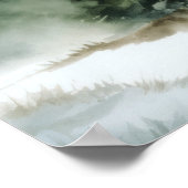 Sneeuw in liefde Vrijgezellenfeest teken Poster (Hoek)