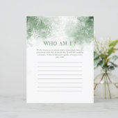 Sneeuw in liefde Vrijgezellenfeest Wie ben ik spel (Staand voorkant)