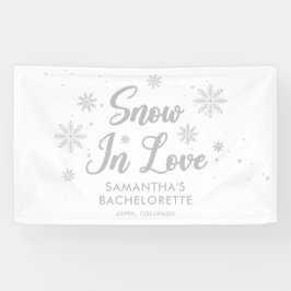 Sneeuw in liefde Winter Bachelorette Spandoek
