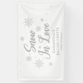 Sneeuw in liefde Winter Bachelorette Spandoek (Verticaal)