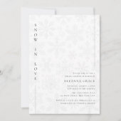 Sneeuw in liefde | Winter Boho Budget Vrijgezellen Kaart (Voorkant)