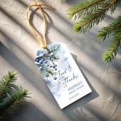 Sneeuw in liefde winter bruidsbeurzen geschenken cadeaulabel