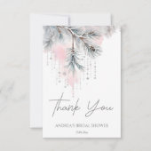 Sneeuw in liefde winter bruidsdouche sjabloon (Voorkant)