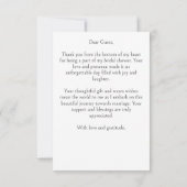 Sneeuw in liefde winter bruidsmeestemplate bedankkaart (Achterkant)