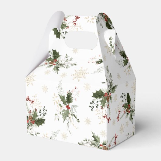 Sneeuw in liefde Winter Bruidsmeisjesfeest Bedankdoosjes (Achterkant)