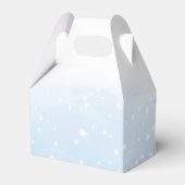 Sneeuw in liefde winter bruiloft bedankdoosjes (Achterkant)